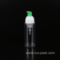 50 ml 40mm 40/400 foam slurry container pump bottles with brush black